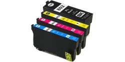 Complete set of 4 Epson T802XL High Capacity Compatible Inkjet Cartridges